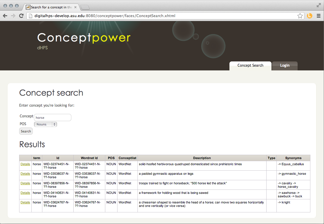 Conceptpower Search